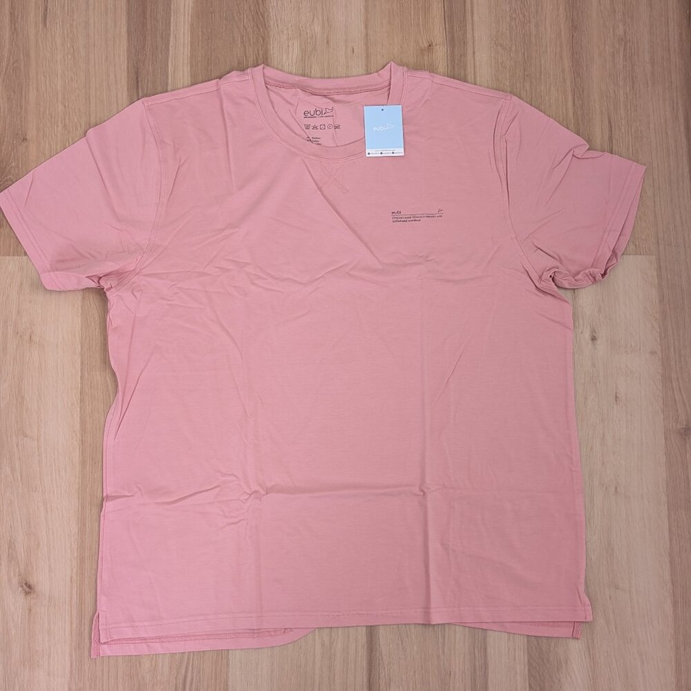 NWT Eubi premier Bamboo Short Sleeve T-Shirt Peach/Pink XXL